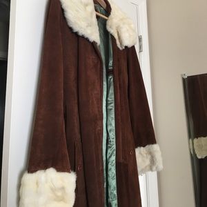 Vintage Suede Duster Coat